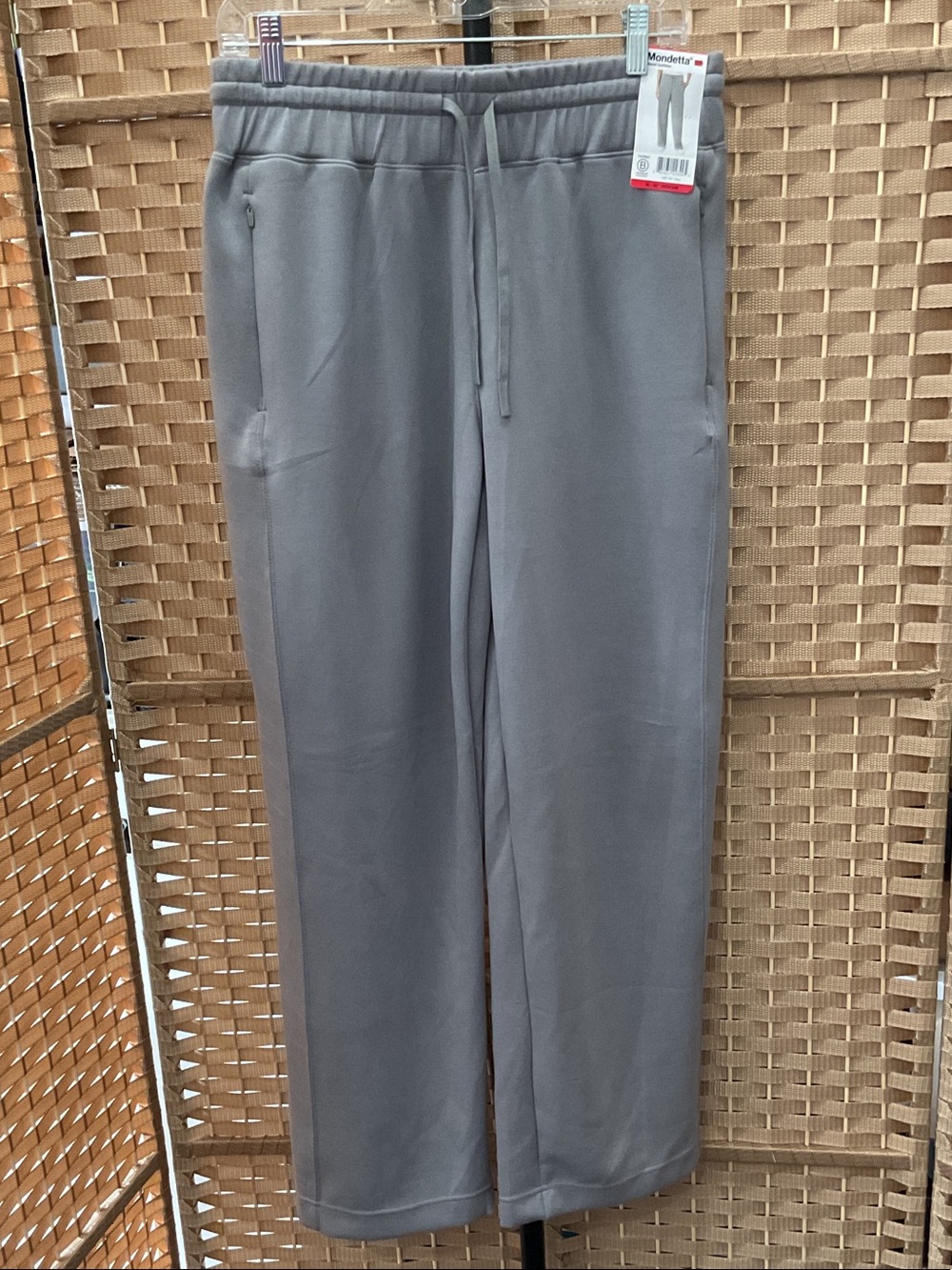 Mondetta Women's Gray Drawstring Track Pants